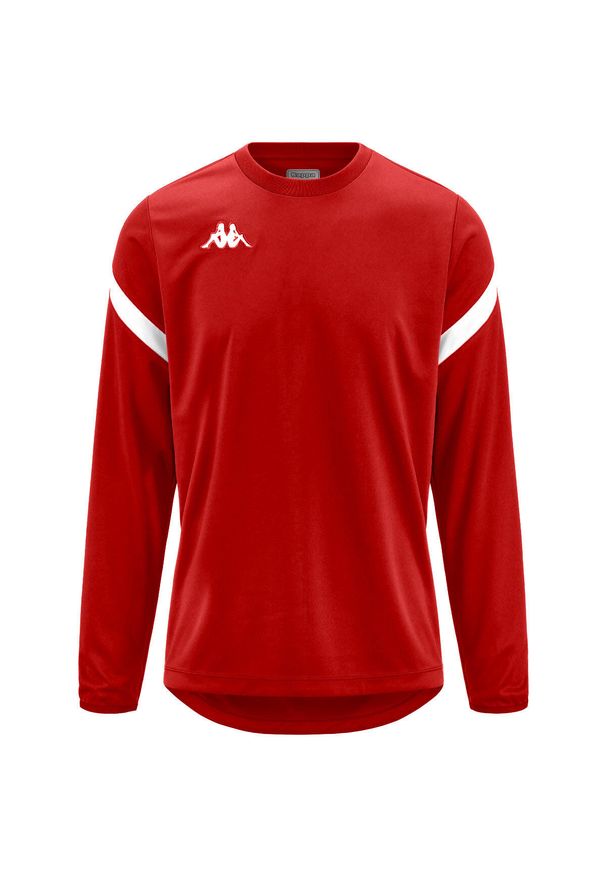 Bluza z okrągłym dekoltem Kappa Dolvano. Kolor: wielokolorowy, biały, czerwony. Sport: piłka nożna, fitness