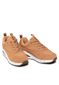 skechers - Skechers Sneakersy Matte Air 155548/WTN Brązowy. Kolor: brązowy. Materiał: skóra #5