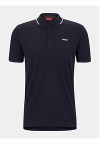 Hugo Polo 50467344 Granatowy Slim Fit. Typ kołnierza: polo. Kolor: niebieski #3