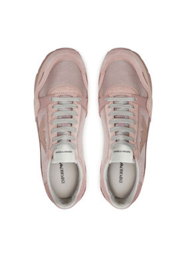 Emporio Armani Sneakersy X3X058 XN730 01793 Różowy. Kolor: różowy. Materiał: materiał