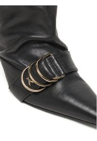 Patrizia Pepe Botki 8Y0139 L164 Czarny. Kolor: czarny. Materiał: skóra #4