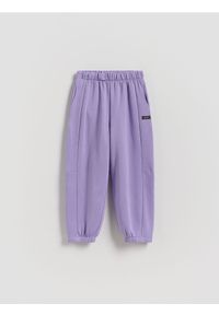 Reserved - Spodnie dresowe - fioletowy. Kolor: fioletowy. Materiał: dresówka #1