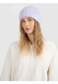 4f - 4F Czapka zimowa damska - fioletowa Uniwersalny. Kolor: fioletowy. Sezon: zima. Styl: casual, klasyczny, sportowy #1