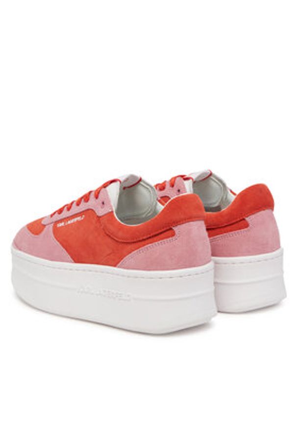 Karl Lagerfeld - KARL LAGERFELD Sneakersy KL65025 Kolorowy. Materiał: zamsz, skóra. Wzór: kolorowy