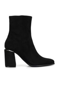 Nine West Botki WFA3000-1 Czarny. Kolor: czarny. Materiał: materiał