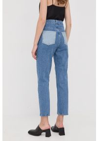Custommade jeansy Yukia damskie high waist. Stan: podwyższony. Kolor: niebieski #2