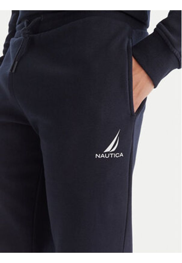 Nautica Spodnie dresowe N1T04063 Granatowy Regular Fit. Kolor: niebieski. Materiał: bawełna, syntetyk