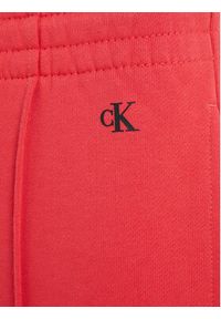 Calvin Klein Jeans Spodnie dresowe Hero Logo IG0IG02095 Różowy Regular Fit. Kolor: różowy. Materiał: bawełna #5
