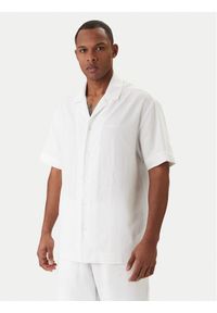 Emporio Armani Koszula EM000593 AF20590 U0002 Biały Regular Fit. Kolor: biały. Materiał: wiskoza #1