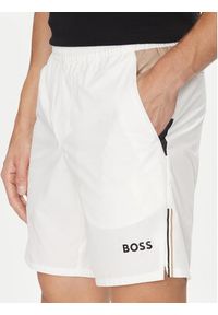 BOSS Szorty sportowe S_T-Match 50541370 Biały Regular Fit. Kolor: biały. Styl: sportowy