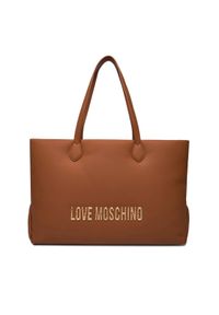 Love Moschino - LOVE MOSCHINO Torebka JC4395PP0NKD020A Brązowy. Kolor: brązowy. Materiał: skórzane