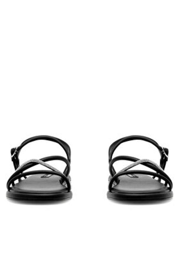 Nine West Sandały 123AL1740-1 Czarny. Kolor: czarny. Materiał: syntetyk