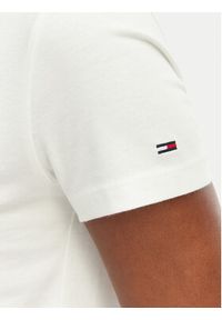 Tommy Jeans T-Shirt Bubble Logo DW0DW22310 Kremowy Regular Fit. Kolor: kremowy. Materiał: bawełna #4