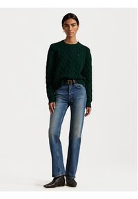 Polo Ralph Lauren Sweter 211A91216008 Zielony Straight Fit. Typ kołnierza: polo. Kolor: zielony. Materiał: wełna #3