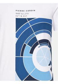 Pierre Cardin T-Shirt 21040/000/2100 Biały Modern Fit. Kolor: biały. Materiał: bawełna