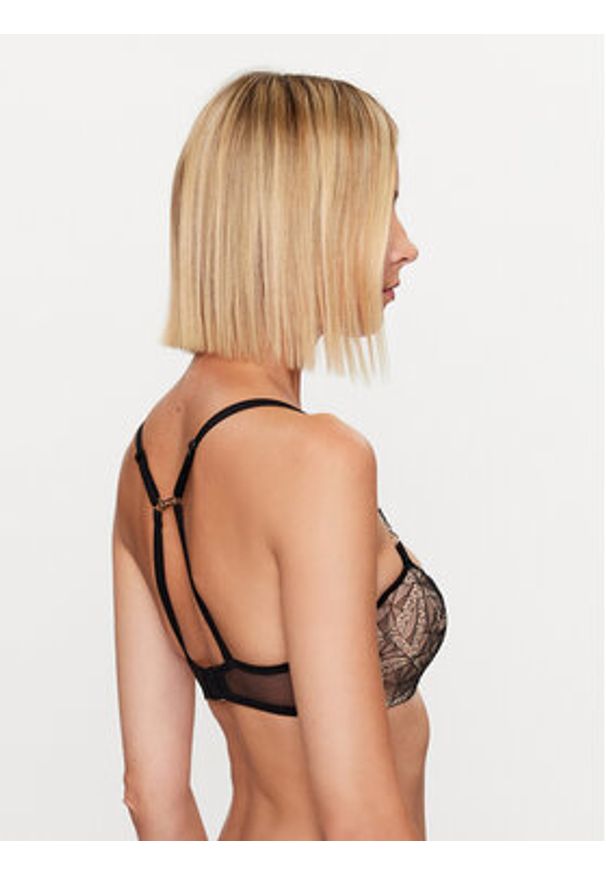 Chantelle X Biustonosz z fiszbiną Spark C05F20 Czarny. Kolor: czarny. Materiał: syntetyk