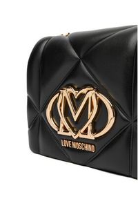 Love Moschino - LOVE MOSCHINO Torebka JC4188PP0NLC0000 Czarny. Kolor: czarny. Materiał: skórzane #4