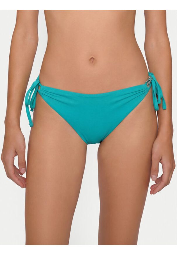 Guess Dół od bikini E6GO18 MC040 Niebieski. Kolor: niebieski. Materiał: syntetyk