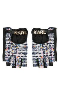 Karl Lagerfeld - KARL LAGERFELD Rękawiczki Damskie 231W3605 Kolorowy. Materiał: skóra. Wzór: kolorowy #1