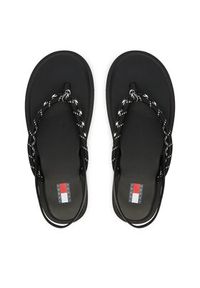 Tommy Jeans Sandały Tjw Casual Rope Sandal EN0EN02951 Czarny. Okazja: na co dzień. Kolor: czarny. Materiał: materiał. Styl: casual #6