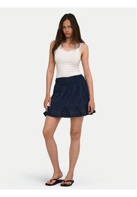 only - ONLY Spódnica mini Katti 15376205 Granatowy Regular Fit. Kolor: niebieski. Materiał: bawełna #5