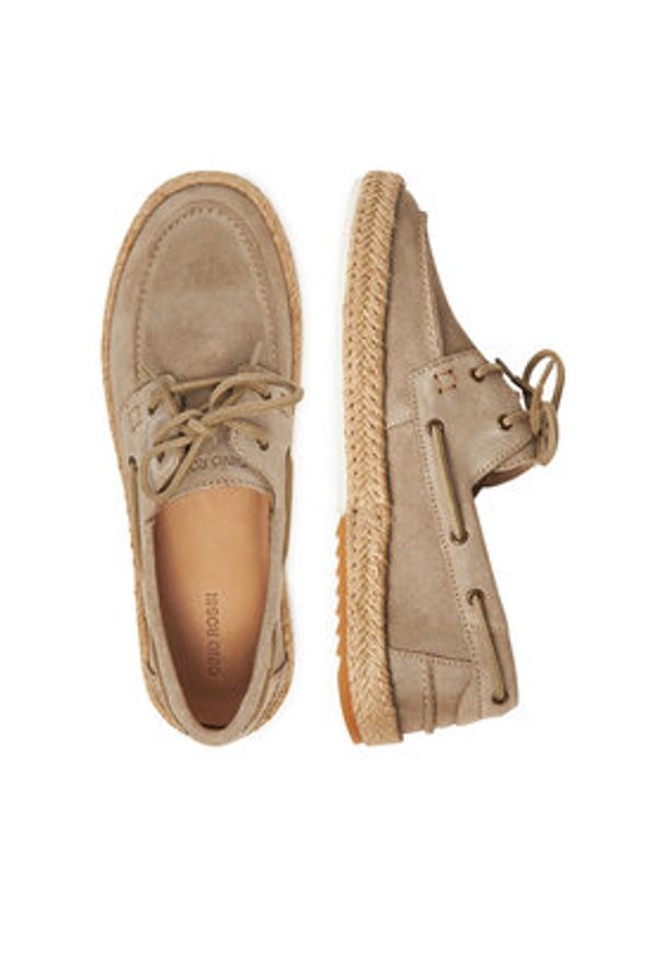 Gino Rossi Espadryle BUMPER-01 MI08 Beżowy. Kolor: beżowy. Materiał: zamsz, skóra