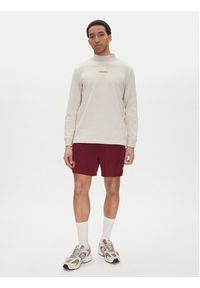 Adidas - adidas Longsleeve JD5402 Beżowy Loose Fit. Kolor: beżowy. Materiał: bawełna. Długość rękawa: długi rękaw #3