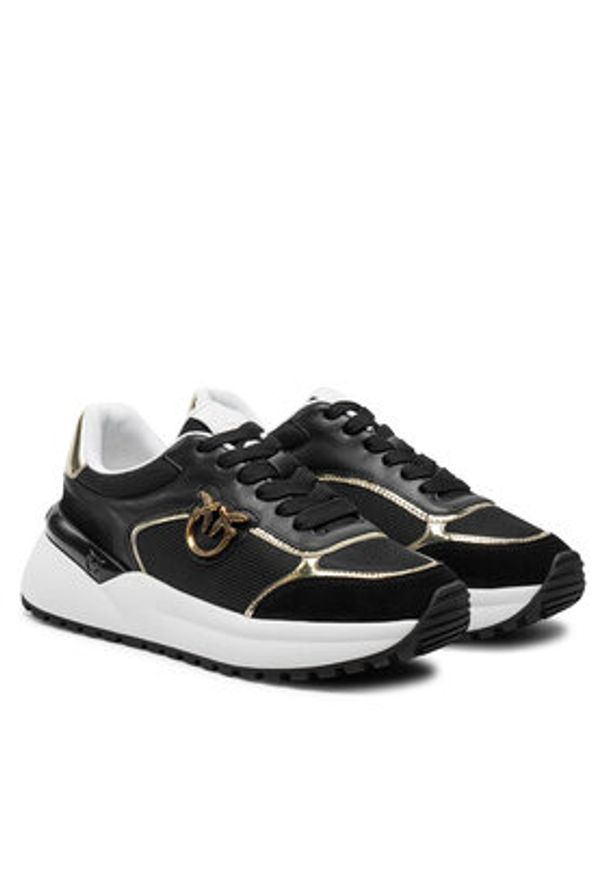 Pinko Sneakersy Gem 01 SS0019 P027 Czarny. Kolor: czarny. Materiał: materiał
