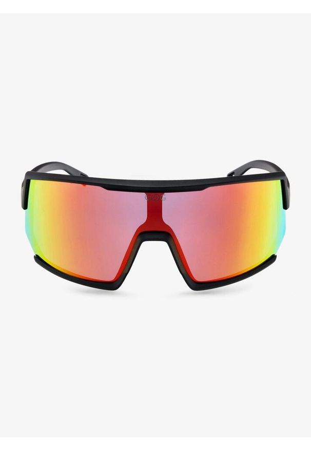 Okulary na rower GOG Zeus - black/poly.red. Kolor: czarny. Sport: kolarstwo
