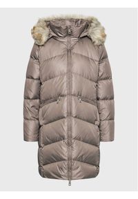 Calvin Klein Curve Płaszcz zimowy Essential K20K205144 Brązowy Regular Fit. Kolor: brązowy. Materiał: syntetyk. Sezon: zima