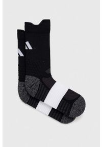 adidas Performance skarpetki. Kolor: czarny. Materiał: skóra, materiał #1