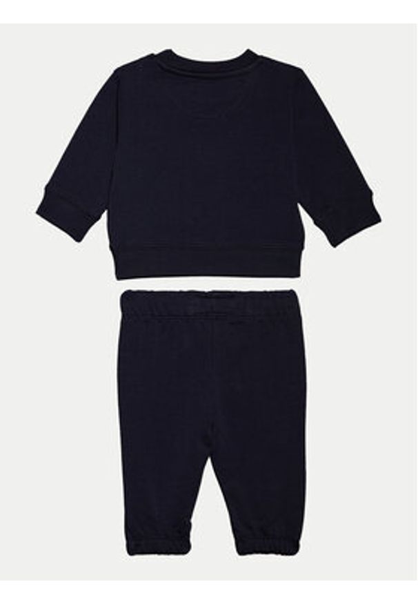 Calvin Klein Jeans Dres Monogram IN0IN00017 Niebieski Regular Fit. Kolor: niebieski. Materiał: bawełna
