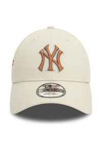 New Era Czapka z daszkiem Mlb Patch 940 Nyy 60503506 Beżowy. Kolor: beżowy. Materiał: materiał