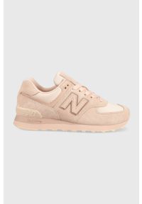 New Balance sneakersy WL574SLA kolor różowy. Nosek buta: okrągły. Zapięcie: sznurówki. Kolor: różowy. Materiał: guma. Model: New Balance 574