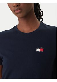 Tommy Jeans T-Shirt Wavy Flag DW0DW22274 Granatowy Regular Fit. Kolor: niebieski. Materiał: bawełna #4