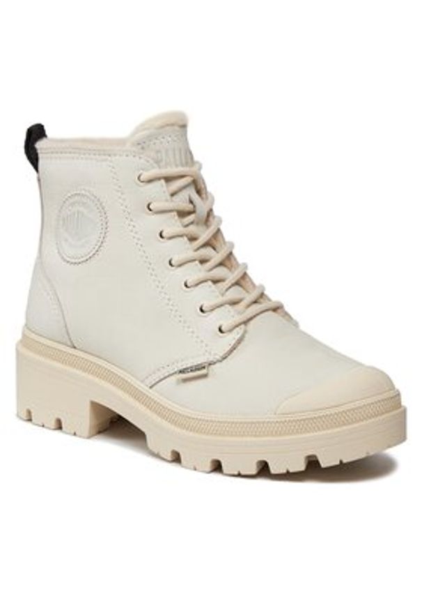 Palladium Trapery Pallabase Nbk Zip Wl 98867-197-M Biały. Kolor: biały. Materiał: skóra