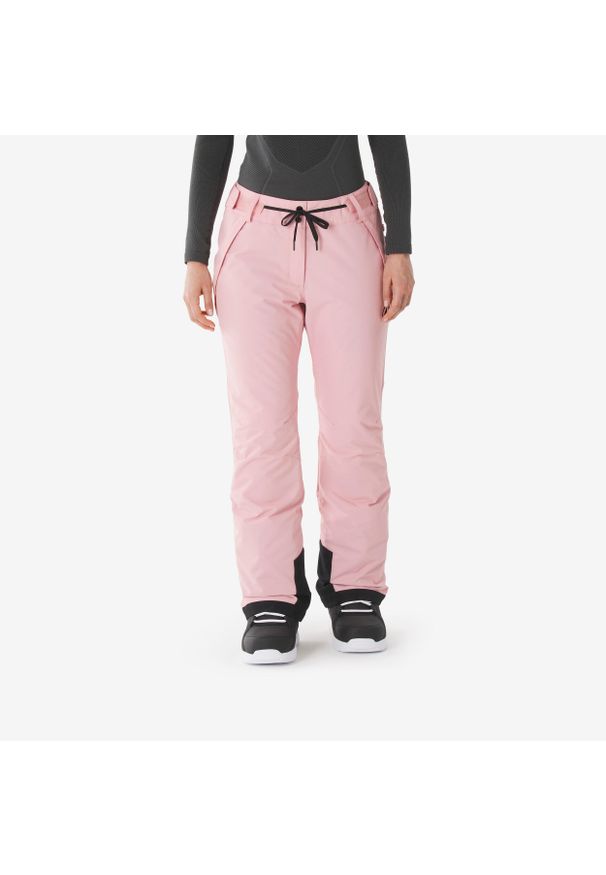 DREAMSCAPE - Spodnie narciarskie i snowboardowe damskie Quechua SNB 500. Kolor: różowy. Materiał: materiał. Sezon: zima. Sport: narciarstwo, snowboard