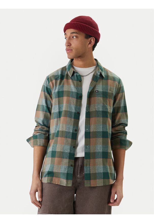 Quiksilver Koszula Motherfly Plaid EQYWT04642 Kolorowy Regular Fit. Materiał: bawełna. Wzór: kolorowy