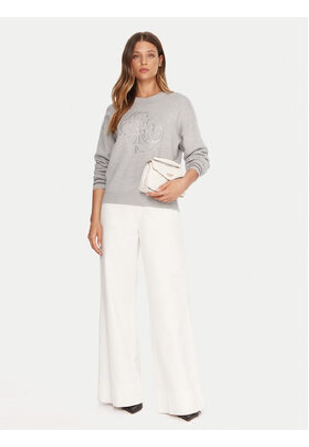 Guess Sweter W5BR42 Z26I2 Szary Relaxed Fit. Kolor: szary. Materiał: wiskoza