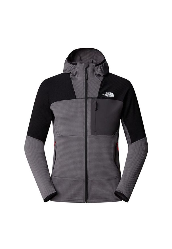 Kurtka The North Face Stormgap Power Grid 0A87J7RPI1 - szara. Typ kołnierza: kaptur. Kolor: szary. Materiał: poliester, materiał. Styl: klasyczny, wakacyjny