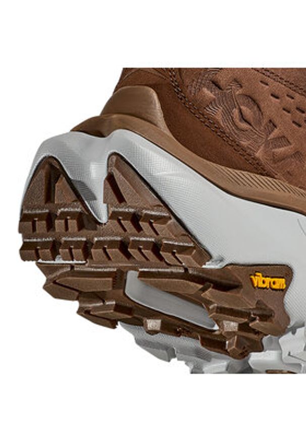 HOKA - Hoka Trekkingi Kaha 2 GTX GORE-TEX 1123155 Brązowy. Kolor: brązowy. Materiał: skóra, nubuk. Technologia: Gore-Tex. Sport: turystyka piesza