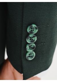 Pako Lorente - PAKO LORENTE – Gładka marynarka garniturowa w kolorze zielonym. Kolor: zielony. Materiał: poliester, wiskoza, elastan. Wzór: gładki #8