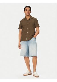 Tommy Jeans Koszula DM0DM23058 Brązowy Regular Fit. Kolor: brązowy. Materiał: bawełna #5