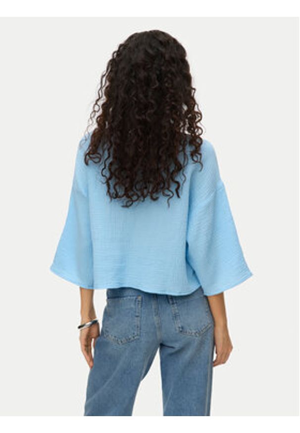 Vero Moda Koszula Natali 10279685 Niebieski Standard Fit. Kolor: niebieski. Materiał: bawełna