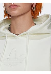 Adidas - adidas Bluza Trefoil Graphic Embroidery HM1636 Beżowy Loose Fit. Kolor: biały. Materiał: bawełna #5
