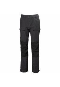 Spodnie damskie Helly Hansen veir tur. Kolor: czarny, brązowy, wielokolorowy. Sezon: lato. Sport: turystyka piesza