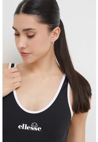Ellesse jednoczęściowy strój kąpielowy kolor czarny lekko usztywniona miseczka SGR17821-BLACK. Kolor: czarny. Materiał: materiał #3