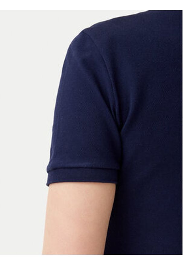 Lacoste Sukienka codzienna EF5473 Granatowy Slim Fit. Okazja: na co dzień. Kolor: niebieski. Materiał: bawełna. Typ sukienki: proste. Styl: casual