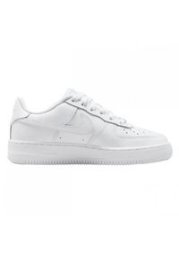 Buty do chodzenia dla dzieci Nike Air Force 1 Le (gs). Zapięcie: sznurówki. Kolor: biały. Materiał: tkanina, materiał, skóra, syntetyk. Szerokość cholewki: normalna. Model: Nike Air Force. Sport: turystyka piesza
