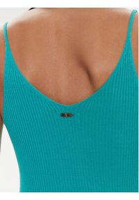 Fracomina Top FR24ST4007K410R9 Zielony Regular Fit. Kolor: zielony. Materiał: wiskoza